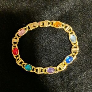 Bracelet with 7 multicolored stones
